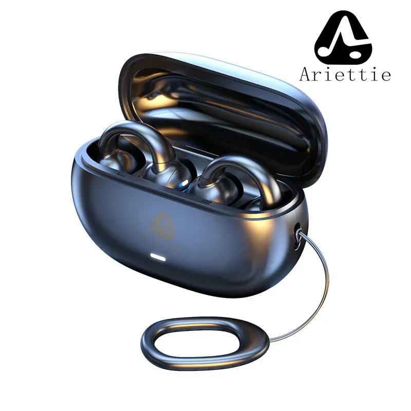 Original Ariettie M55 Wireless Earbuds Bluetooth Headset Charging Earphones Ear-hook Headphone Sport Game With Mic Pods