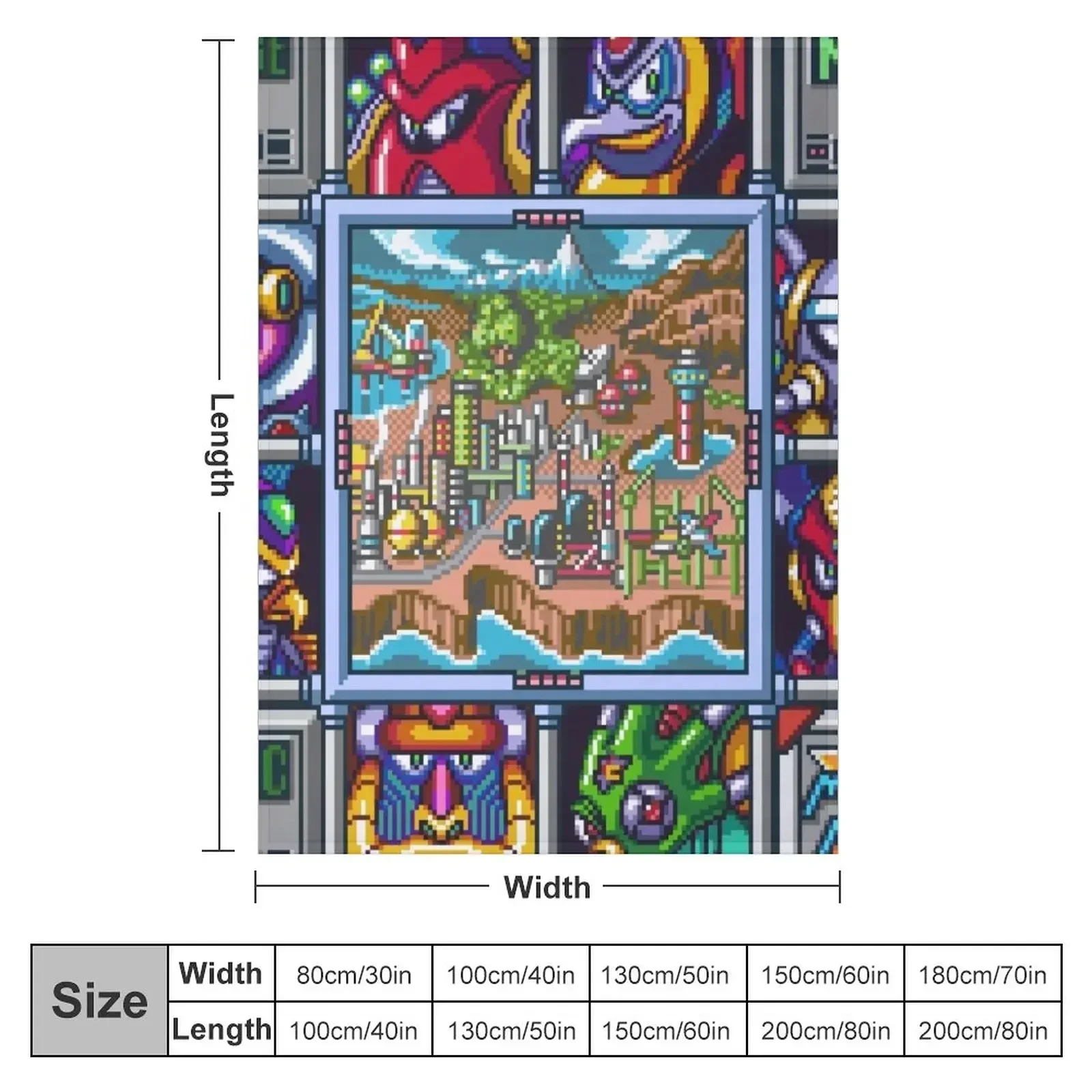 Stage Select Throw Blanket couch cozy soft plush fuzzy picnic outdoor blanket