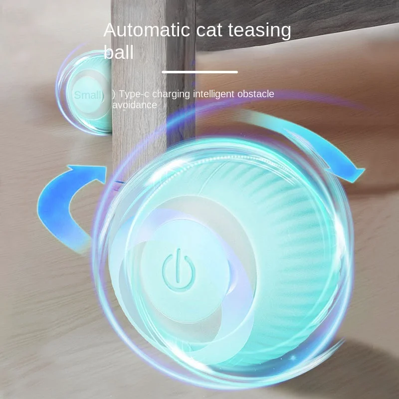 

Fun Smart Cat Toys Automatic Rolling Ball Electric Cat Toys USB Charging Dog Toys Cat Training Pets Sports Pet Supplies Pet Toys