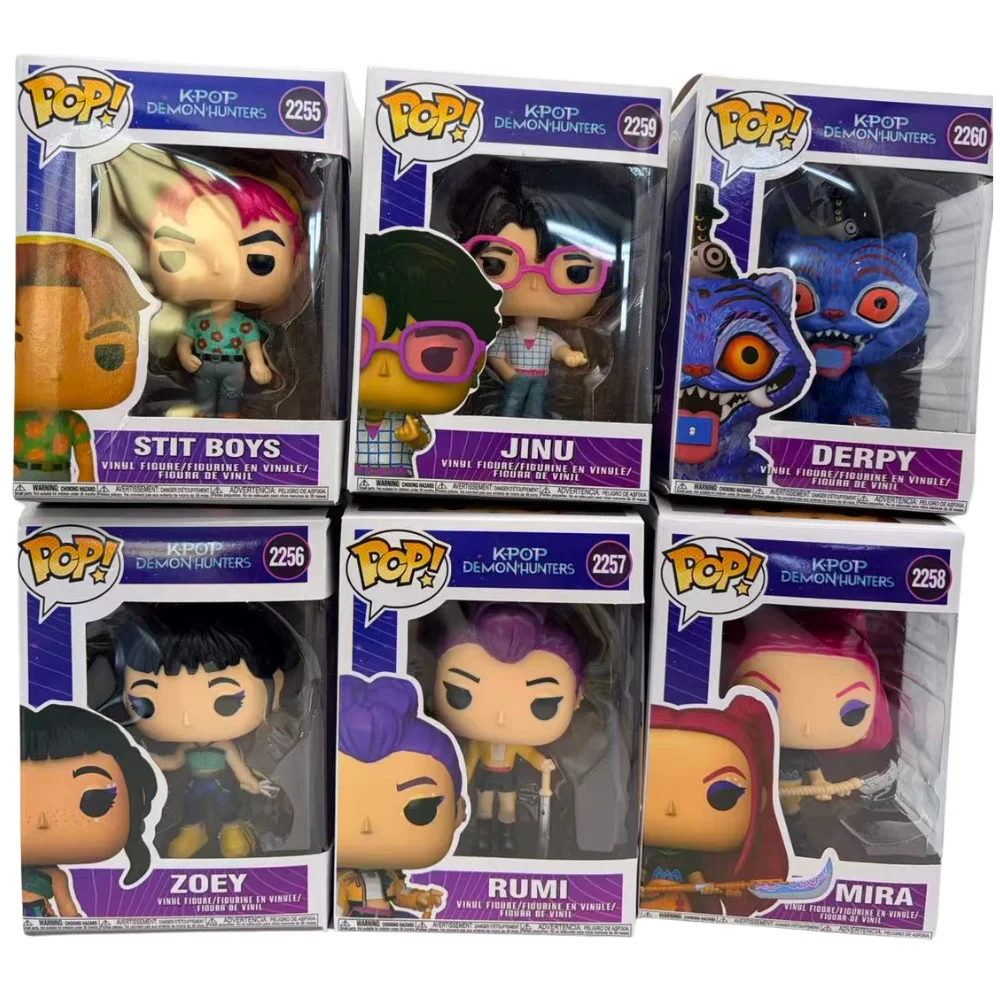 Muñeco Funko Pop K-Pop Demon Slayer 2026, figura del personaje Rumi Mira Zoi, figura de acción de vinilo suave, regalo de cumpleaños, regalo para fan club