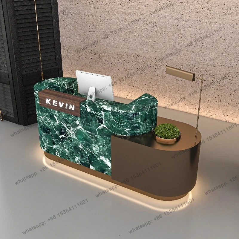Modern Restaurant Retail Store Reception Desks Contemporary Tresen Rezeption Office Furniture Designer Cashier Reception Desks