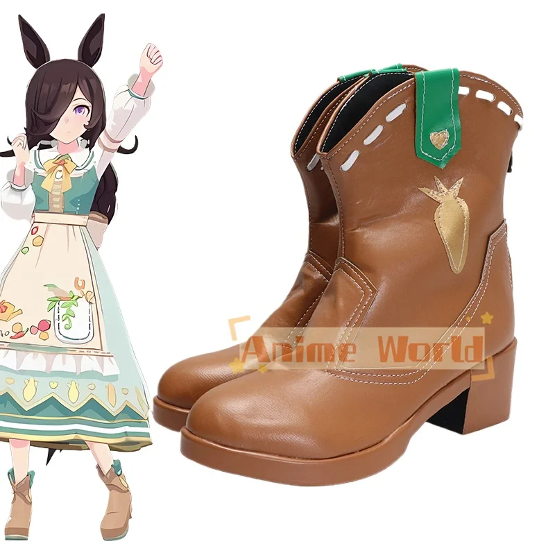 Game Pretty Derby Rijst Douche Cosplay Schoenen Laarzen Record-Breaking Zwart Assassin Voor Hallowmas Party Volwassen Vrouwen Mannen