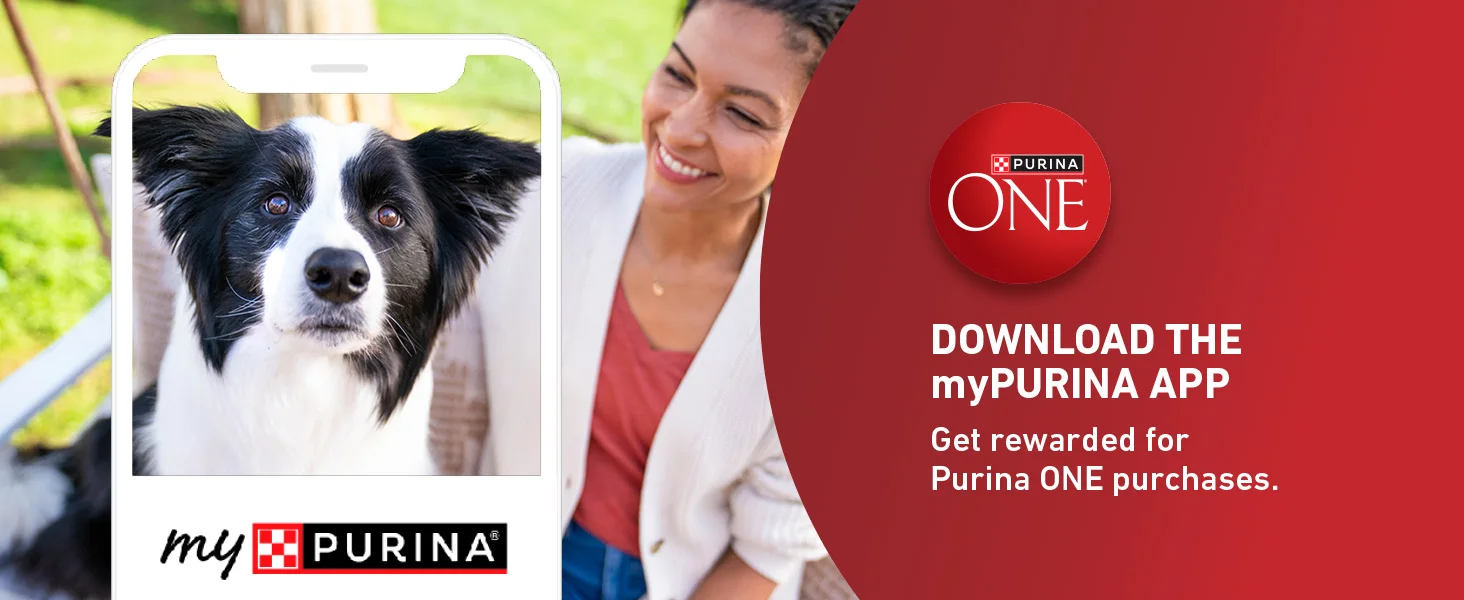 Photo talking about the use of the MyPurina app