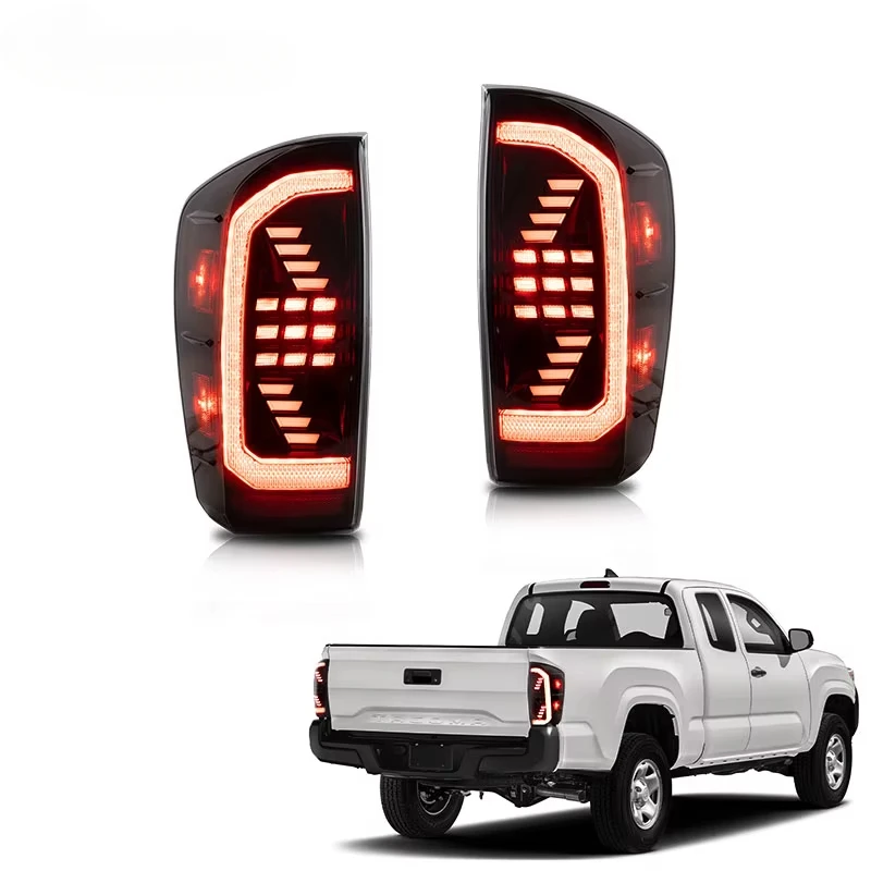 

Новый стиль, светодиодный задний фонарь, красные задние фонари указателя поворота, 2016 г. 2017-UP, задние фонари для Toyota Tacoma