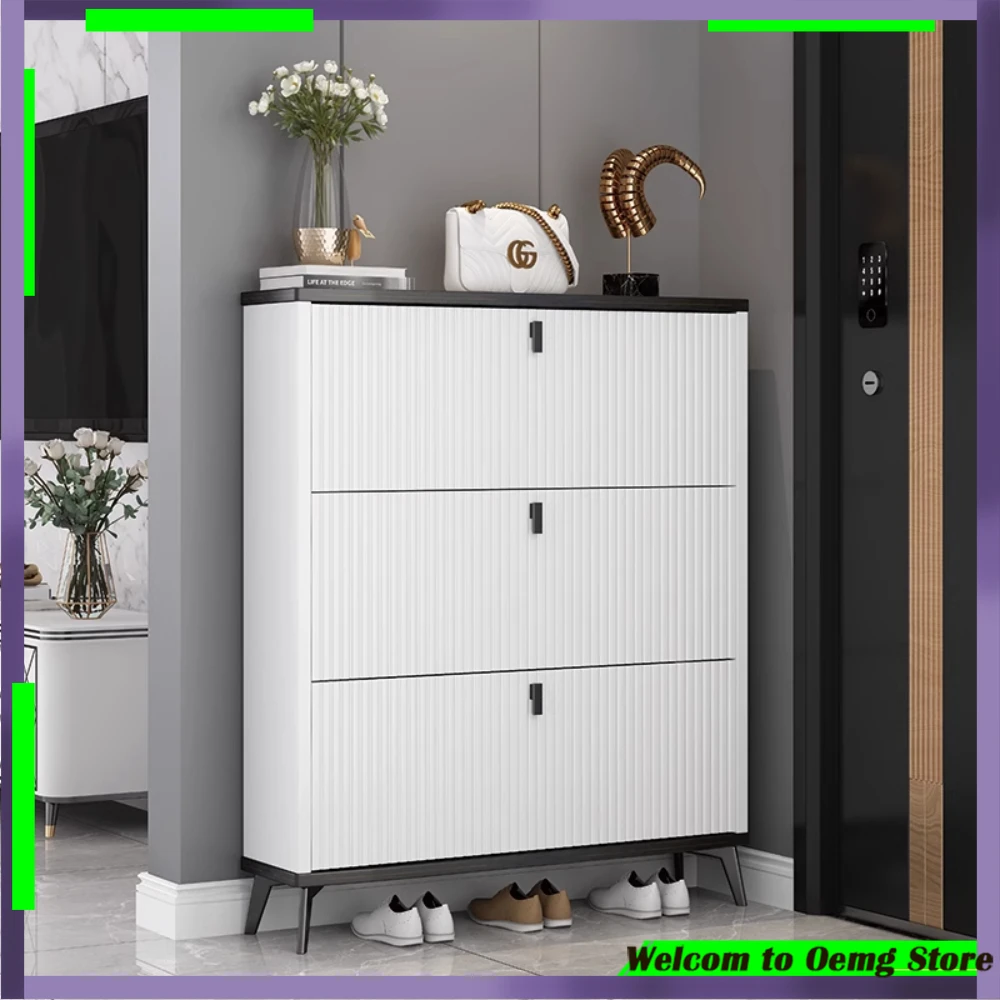 

Space Saving White Drawer Shoe Rack Stylish Women Dressing Rooms Hallway Storage Organizer Modern Home Furniture Easy Assembly
