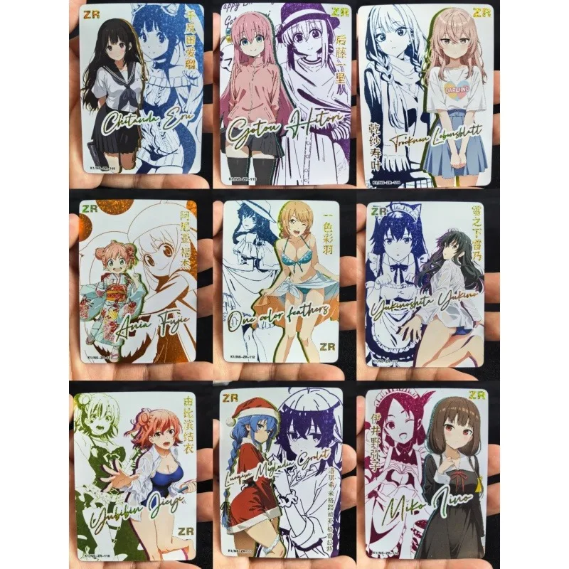 

ACG K1 Goddess Story Issue 13 Diy Diamond Flash Bronzing Card Yukinoshita Yuki Miko Iino Isshiki Iroha Game Collection Card Toy