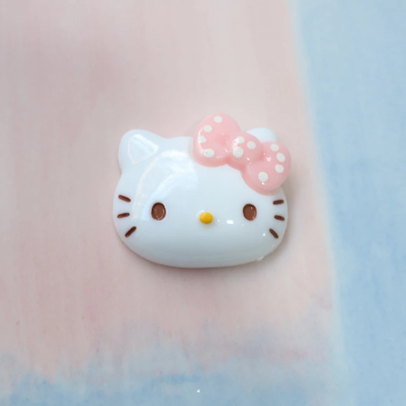 Aksesoris DIY Sanrio Hello Kitty, tempelan ponsel, Kuromi, My Melody, magnet kulkas, dekorasi, gantungan sepatu Crocs