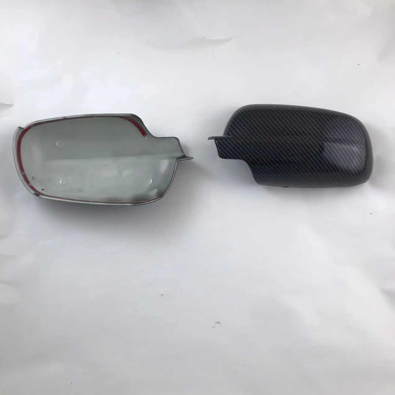 اكسسوارات الرؤية الخلفية للسيارة ملصقات الكربون أغطية المرايا الجانبية نمط معجون الكسوة ل Volkswagen Passat B5 1999 2000 2001 2002 2005