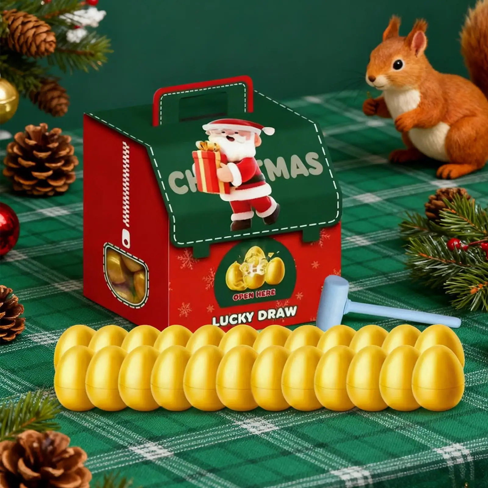 عيد الفصح ملء البيض الذهبي عيد الفصح الديكور البيض البلاستيك BlindBox لعبة محاكاة 24 يوم قابلة لإعادة الاستخدام تحصيل لعبة مهرجان الطرف #5