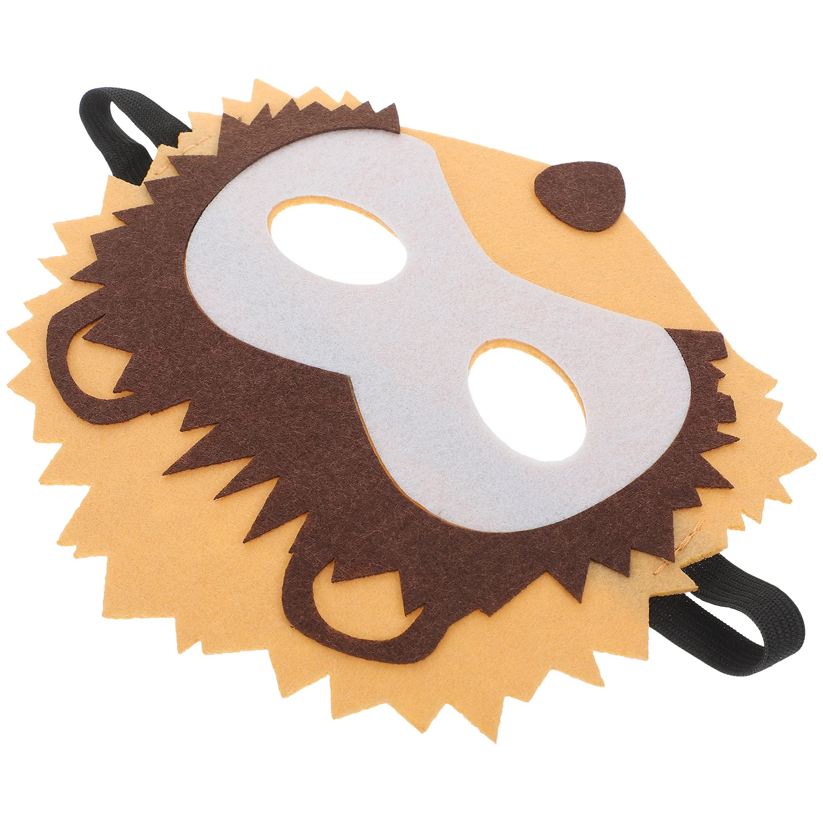 Accessorio per costume con fascia elastica a mezza faccia per maschera di animali per carnevale di Halloween, decorazioni per feste, festival, bambini e adulti