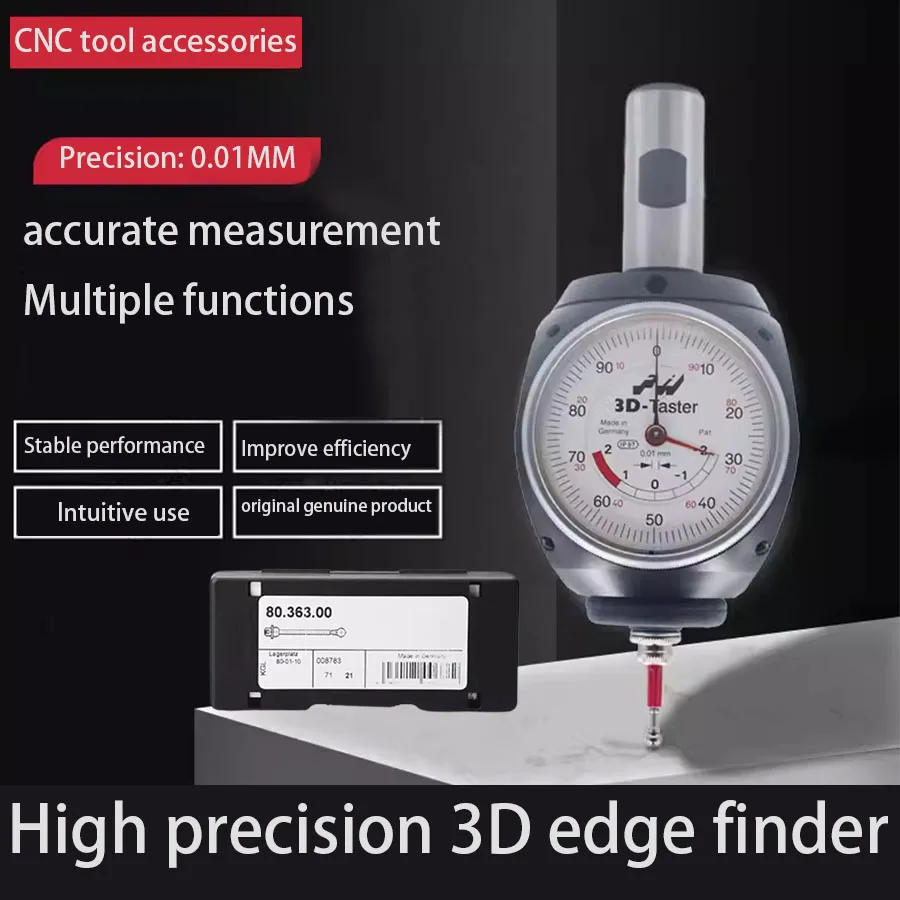 

HAIMER Haimer edge finder, Haimer universal type 3D-taster edge-finding probe 80.360.00FHN for CNC machine tools