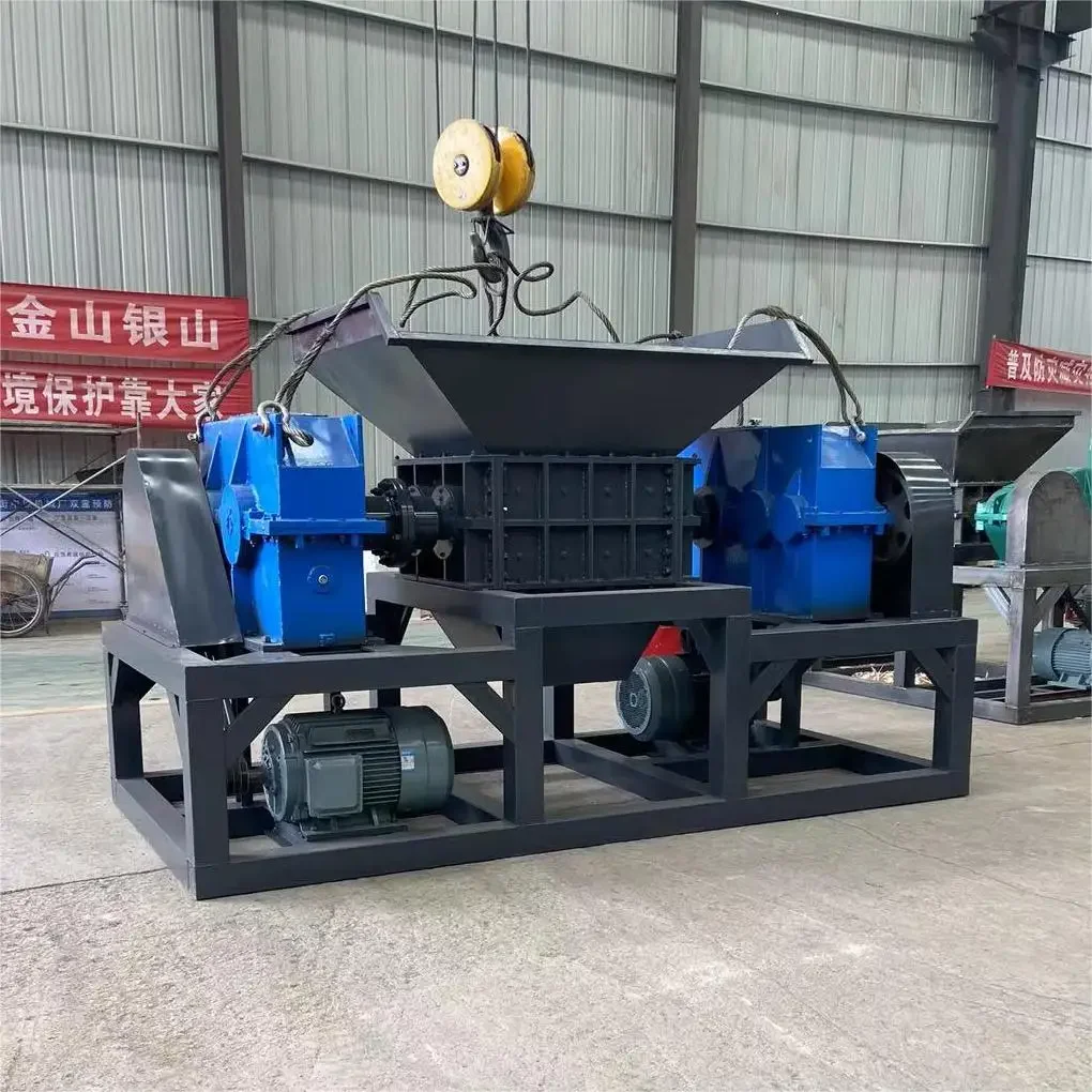 construction waste recycling machine paper/tire/ rubber/glass/metal/food  recycling machines shredder for sale