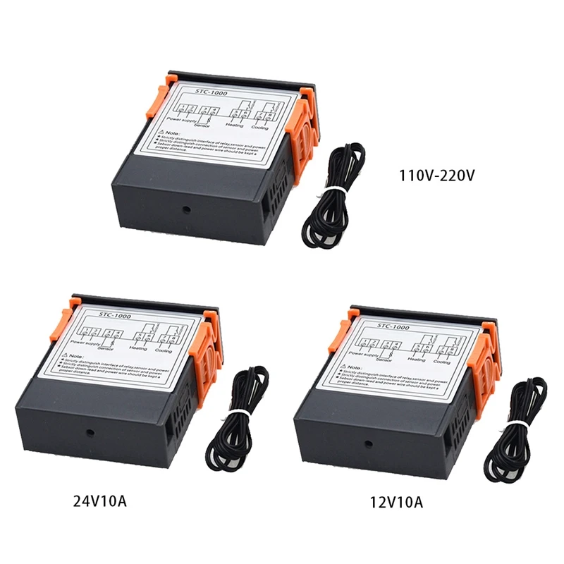STC-1000 Numérique ThermoandreFor Incubateur Contrôleur De Température Thermorégulateur citations Chauffage Refroidissement DC24V
