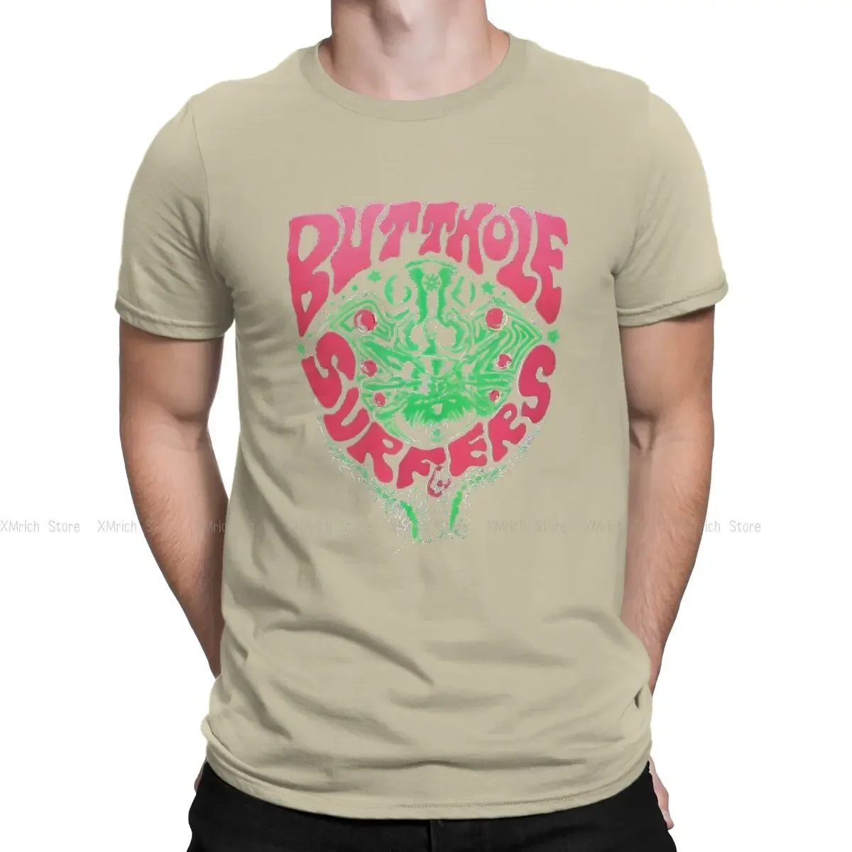Cool T Shirt Men 100% Cotton Awesome T-Shirt Round Collar Butthole Surfers Tees Short Sleeve Clothing Printed image 6