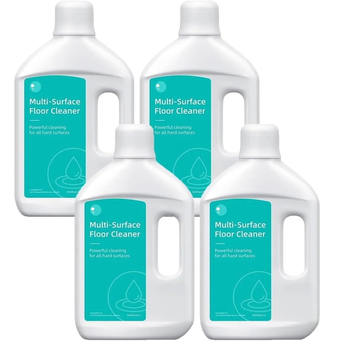 

4-Pack Floor Cleaning Solution for Dreame X50 Ultra/X40 Ultra/L40 Ultra/L10s Ultra/L20 Ultra/L30 Ultra/D10 Plus Robot Vacuum