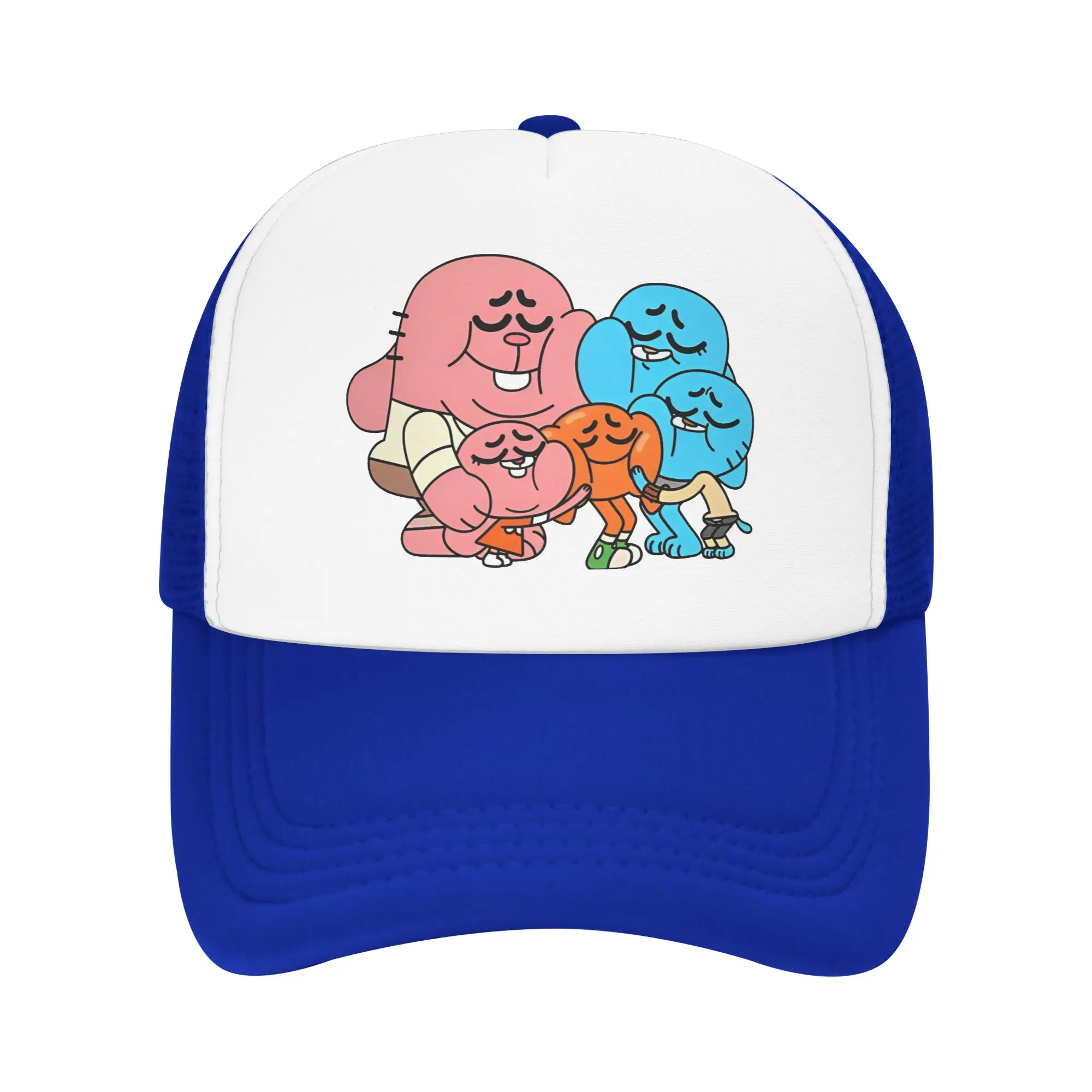 Video Game Gumballs Mesh Baseball Cap Adult Hip-Hop Sun Caps  Hats Adjustable Polyester Sun Hats Wholesale New Trucker Caps