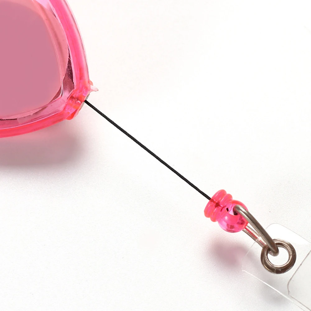 10 قطعة مجموعة الحب القلب حامل شارات قابل للطي شارة كليب ل ممرضة ID شارة بكرة مع كليب