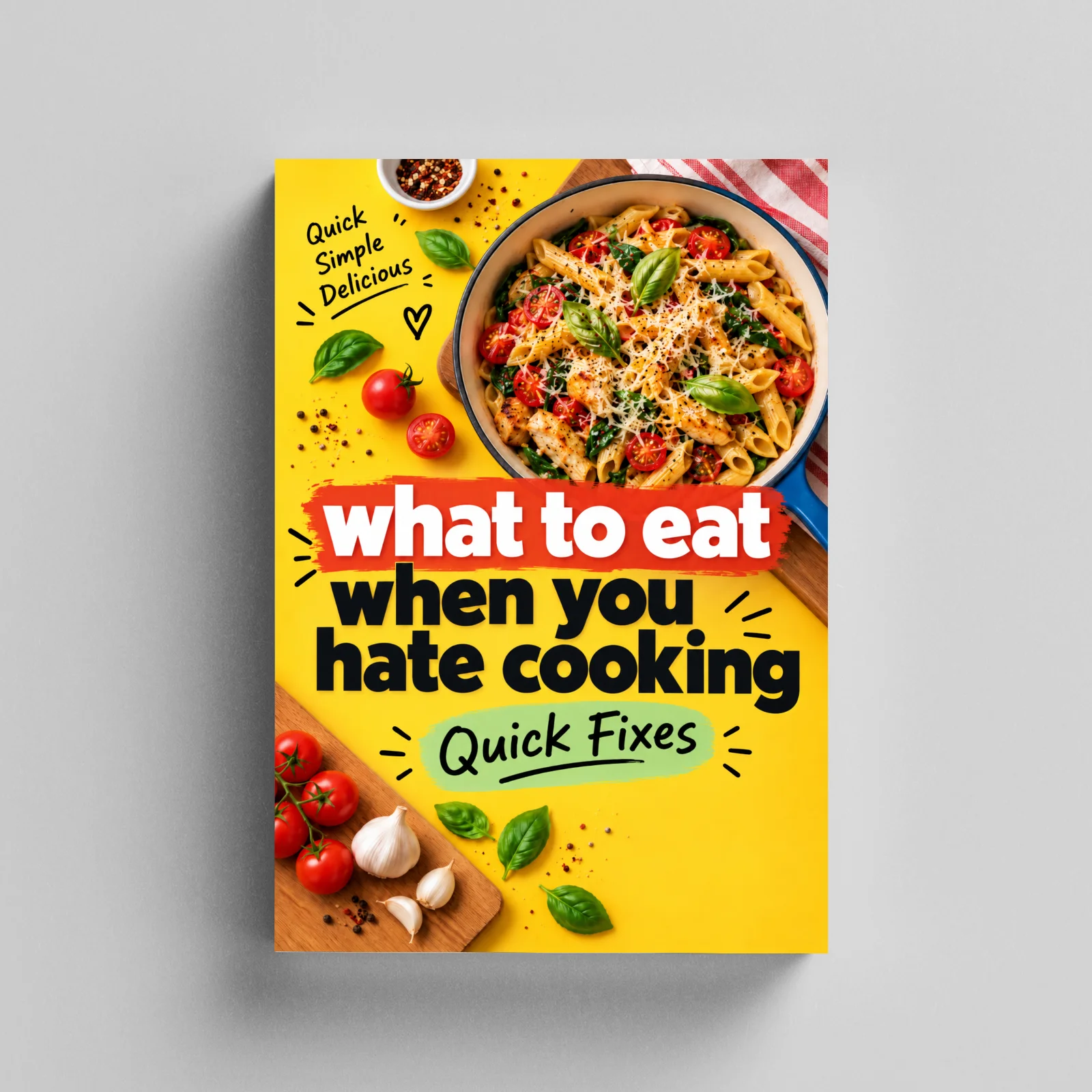 Hate Cooking? Quick Solutions, Delicious 15-Minute Meals for Busy Professionals Simple Home Cooking Recipe Book