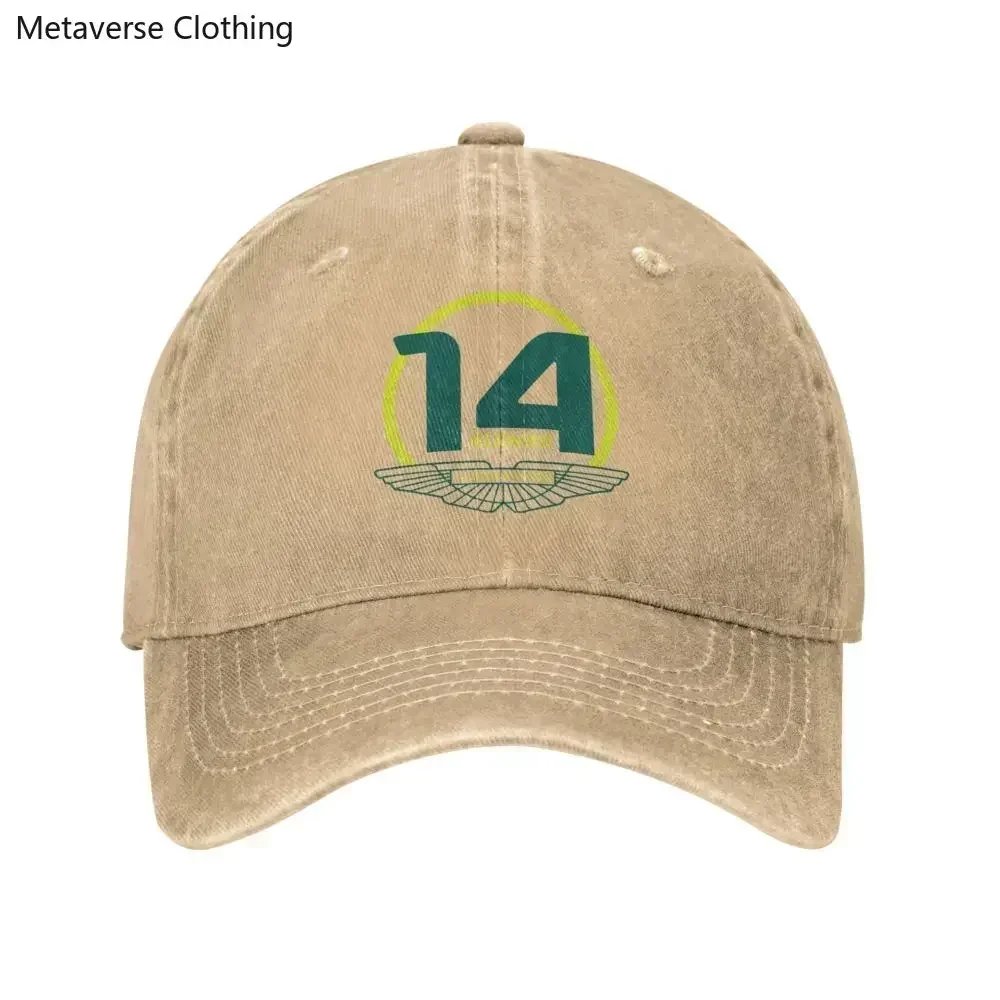 Gorra de béisbol retro de carreras de Fórmula Uno, gorra vaquera desgastada con Cierre trasero, gorra para actividades al aire libre de Fernando Alonso
