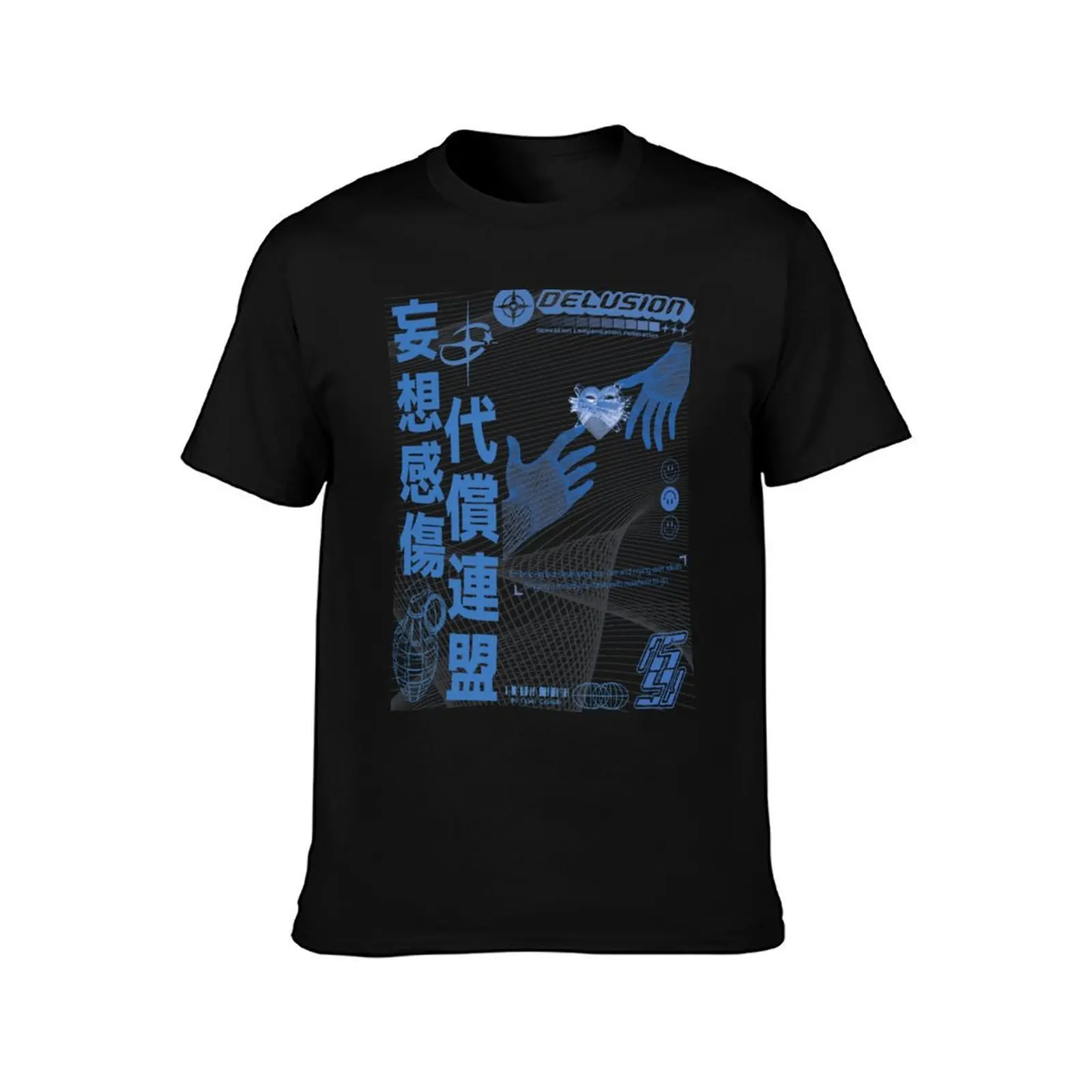 Cybercore Y2k Delusion Sensation Compensation Federation Design T-Shirt Urban Style Casual Short Sleeve Top