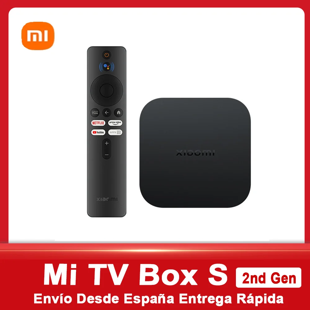 Global Version Xiaomi Mi TV Box 2nd Gen 4K Ultra HD Google TV 2GB 8GB Dolby Vision HDR10+ Google Assistant Smart Mi Box S Player