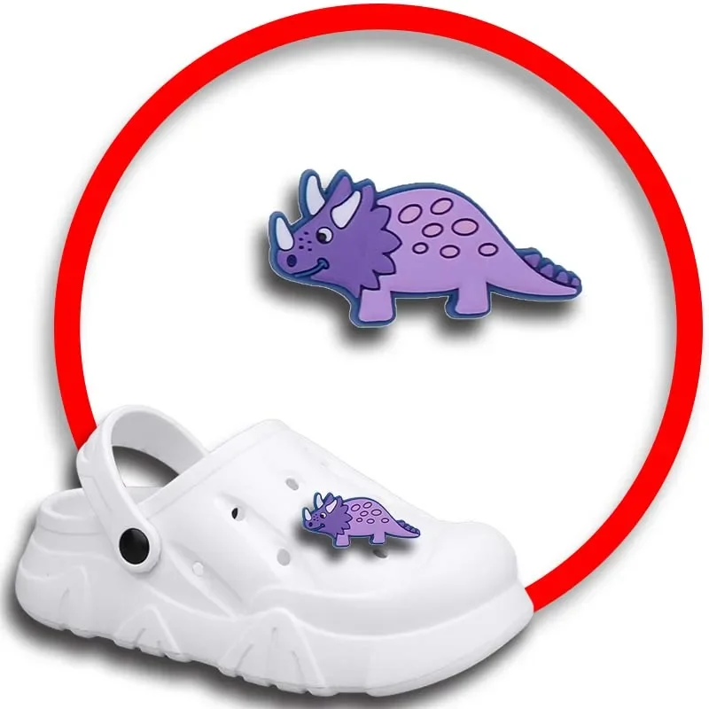 Pack Pins for Crocs Charms Shoes Accessories Dinosaur Decoration Jeans Women Sandals Buckle Kids Favors Men Badges Boy Girl Gift