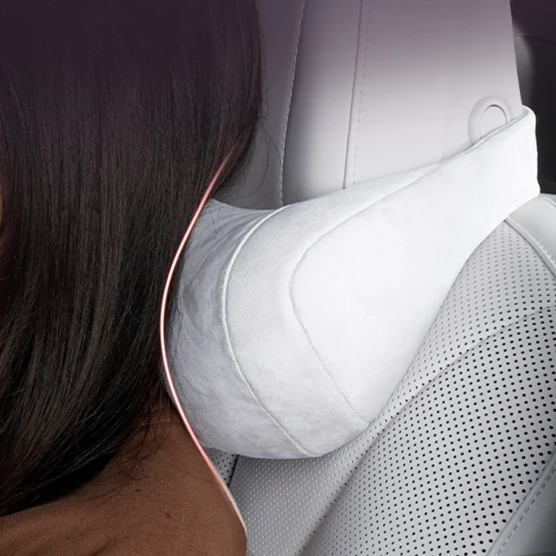 Headrest Waist Pillow for Xiaopeng P7 + Original Car Color Neck Pillow Neck Protection Mall The Same Interior Automotive Tools