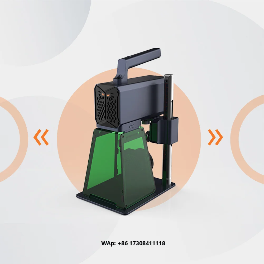 Portable 20W Marking Machine with Protective Cover for Blank Coins Medals Engraving High Speed Operation