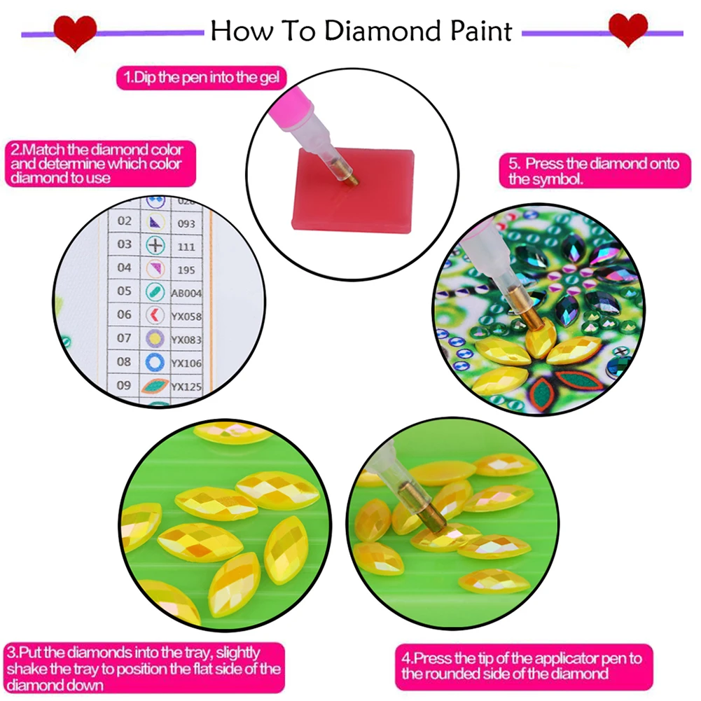 DIY الماس اللوحة LED مصباح مزدوج الوجهين الماس اللوحة أباجورة الفنون الحرف ديكور المنزل للهدايا ديكور غرفة نوم