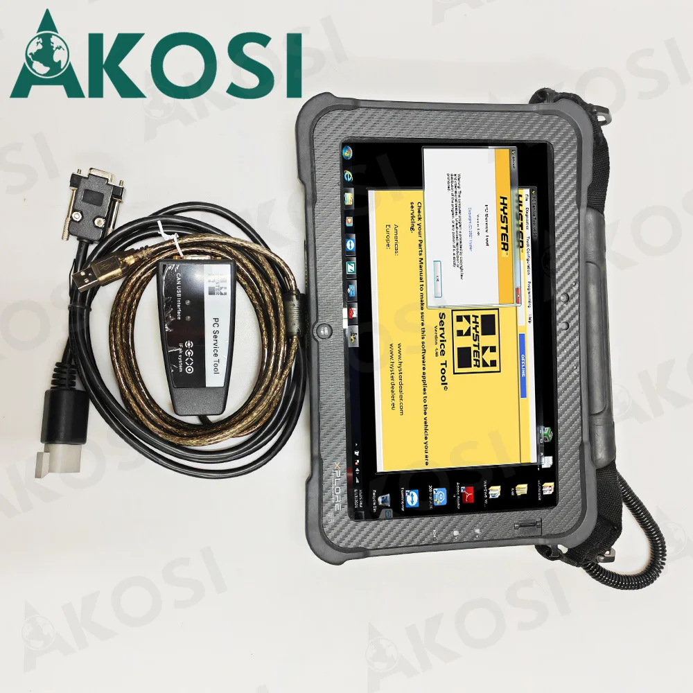 

2023 Xplore Tablet+For Hyster Yale Forklift Diagnostic Tool Ifak Can Usb Interface with Hyster/Yale PC Servicel Tool