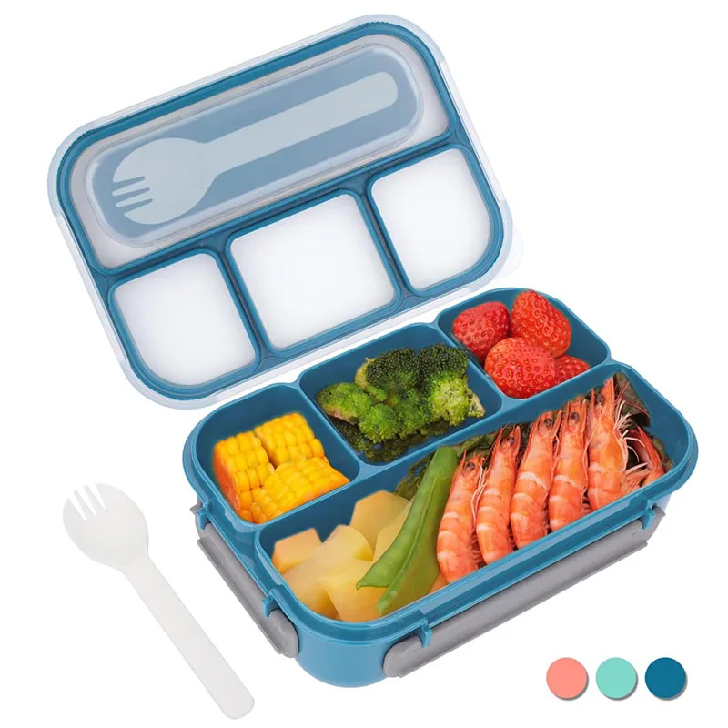 

Bento Lunch Box Leak Proof Bento Lunch Box With 4 Compartment 1300ML Lunch Box Containers For Toddler Kid Adults Student Outdoor