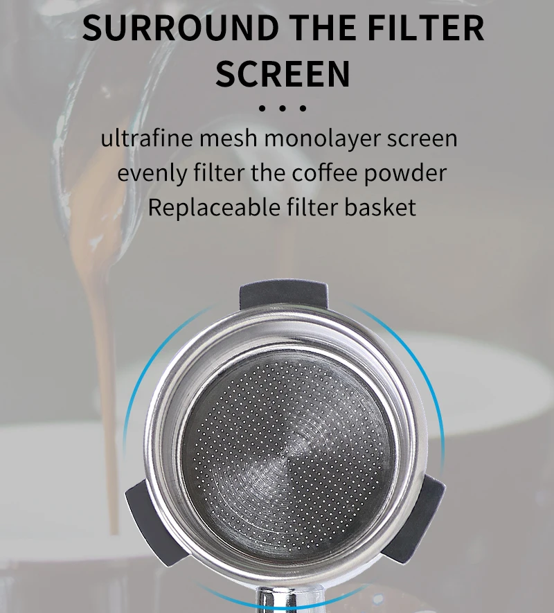 54 mm Kaffee-Siebträger ohne Boden, nackt für Breville Sage 870 878 880 Filterkorb, Espressomaschine, Zubehör, Barista-Werkzeuge – Detail 10