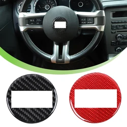 Car Steering Wheel Decoration Cover Trim Protector for Ford Mustang 2009 2010 2011 2012 2013 Interior Mouldings Accessories