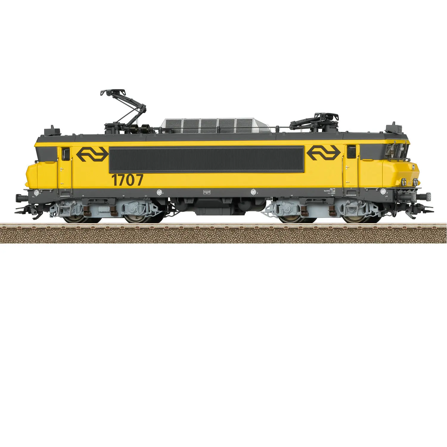 TRIX Train Model HO1/87 25160 E1700 Electric Locomotive Digital Sound Effect and 5-section Passenger Car Carriage (6 Knots)