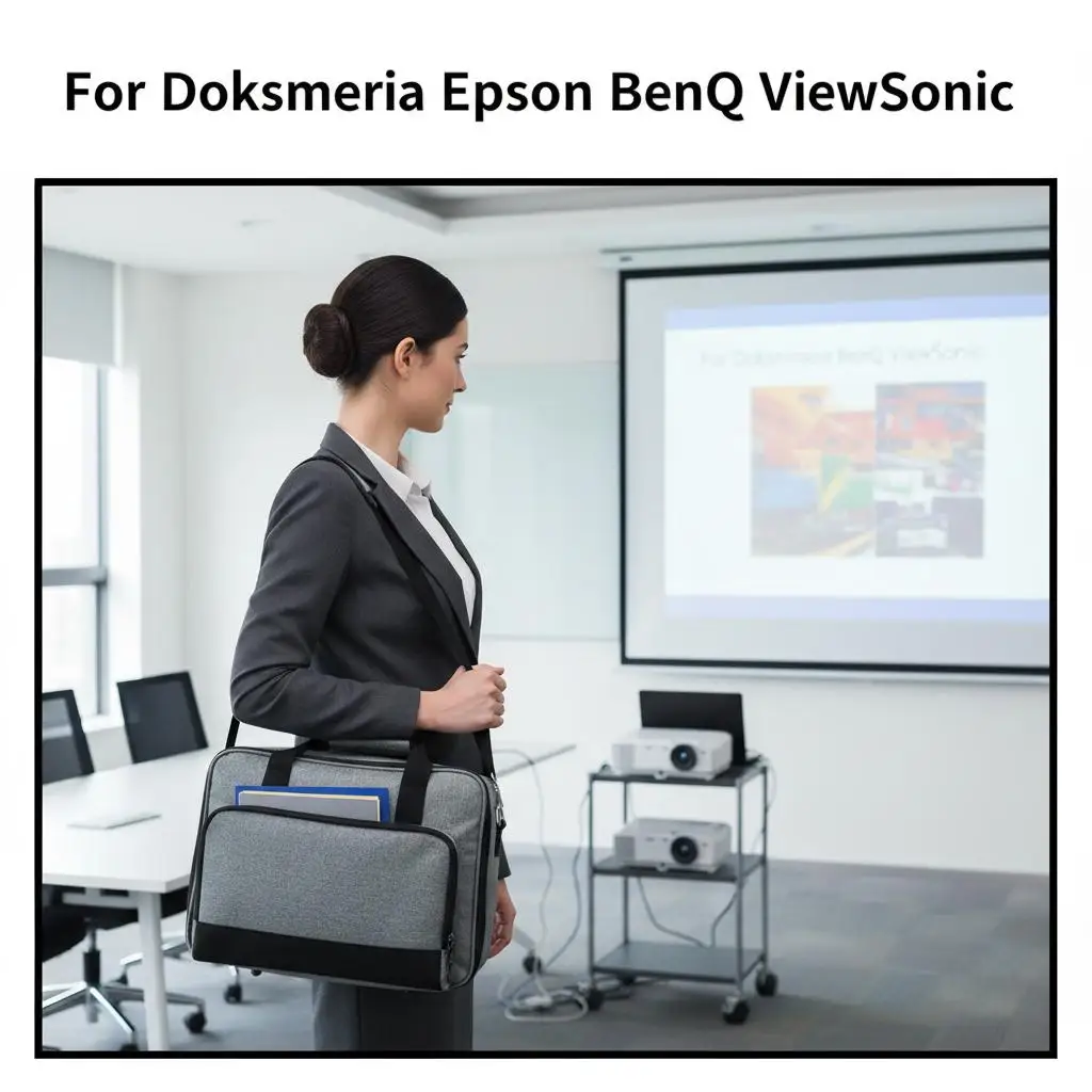 Étui de rangement Portable pour projecteur, étui de voyage avec accessoires, poches de rangement pour Doksmeria Epson BenQ ViewSonic, accessoires, nouvelle collection Étui de rangement Portable pour projecteur, étui de voyage avec accessoires, poches de rangement pour Doksmeria Epson BenQ ViewSonic, accessoires, nouvelle collection