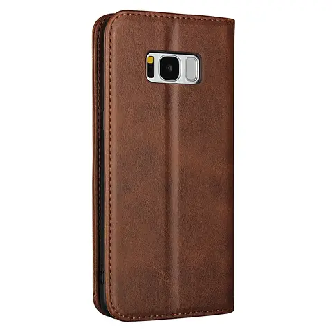 Leather case For Samsung Galaxy S8 S8 + Plus Flip case card holder Holster Magnetic attraction Cover Wallet Case Coque