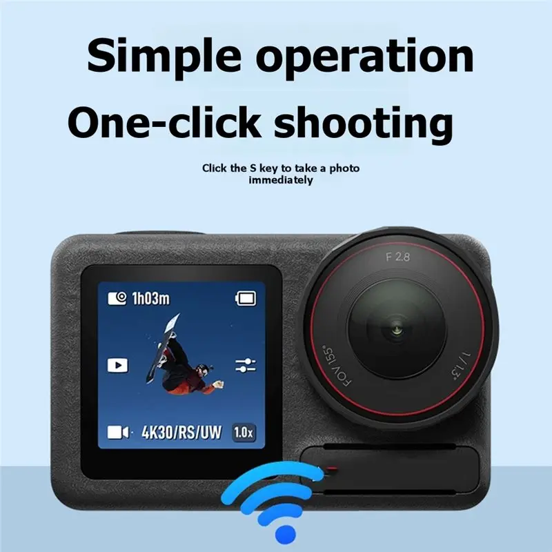 B04C-Bluetooth Remote Control For DJI Gopro For Series Shutter Release Button Photography Functionality White