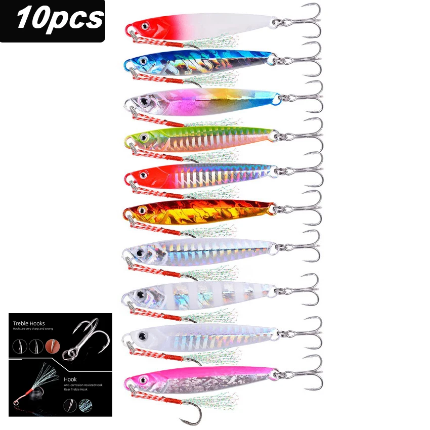 

10 шт., рыболовные приманки 7-40 г