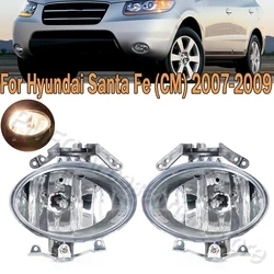 PMFC Car Front Bumper Fog Light Fog Lamp Accessories Halogen For Hyundai Santa Fe (CM) 2007 2008 2009 922012B000 922022B000