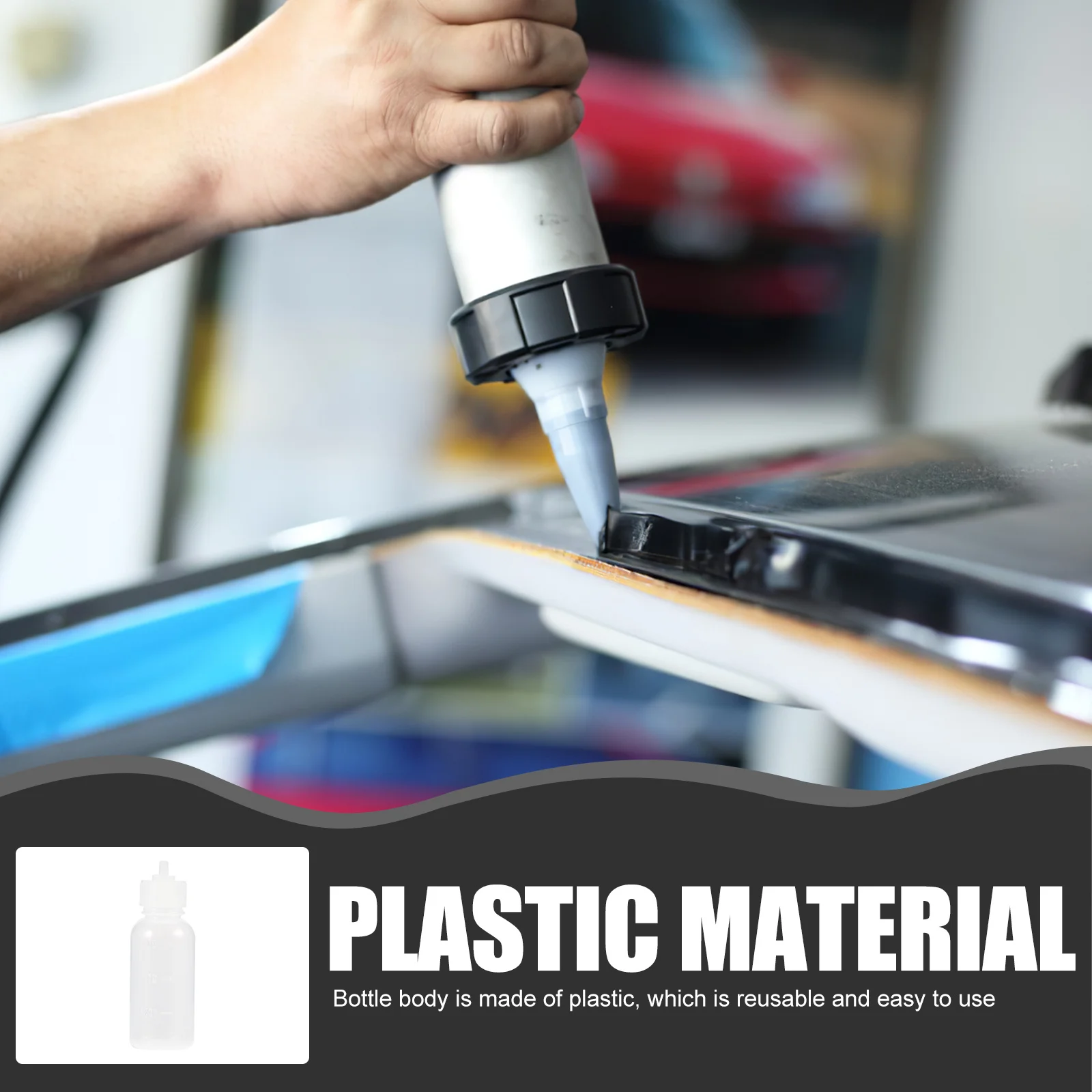 1 Set 1 Set Kit Botol Lem dengan Ujung Jarum untuk Alat Presisi Pemeras Minyak, Aplikator Pelumas Portabel untuk Perbaikan Rumah Tangga dan Kerajinan