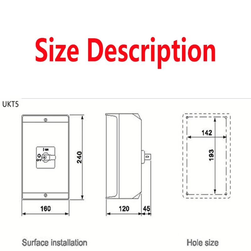 Waterproof Safety Switch Selector IP65 4Pole 100A Rotary Cam Switch Electrical Control Motor  Three Position Change Over Switch