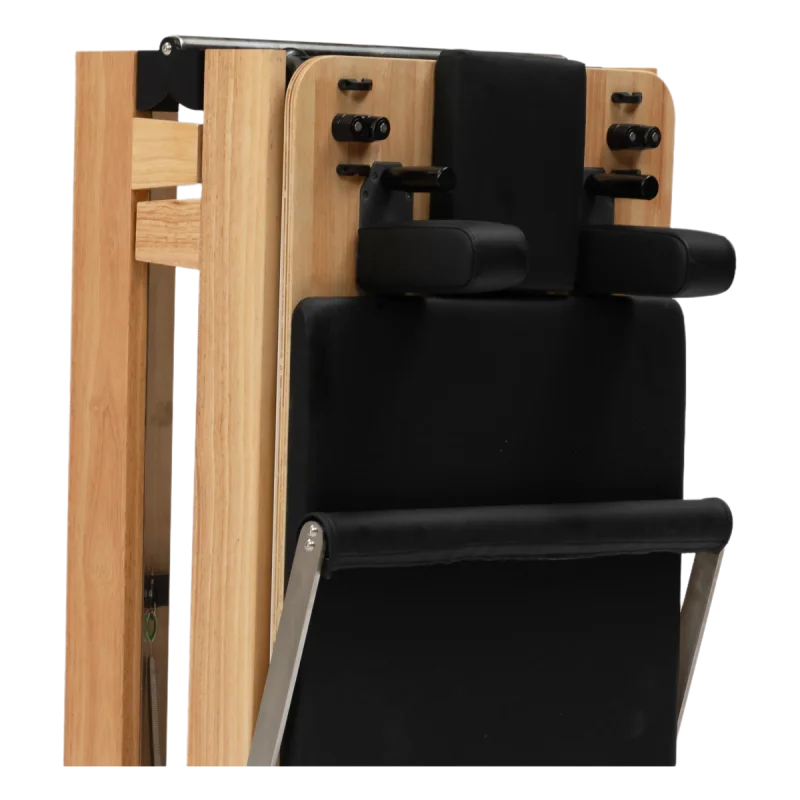 

Portable Folding Oak Wood Pilates Reformer New Design Pilates Reformer Gym Studio Reformer Pilates