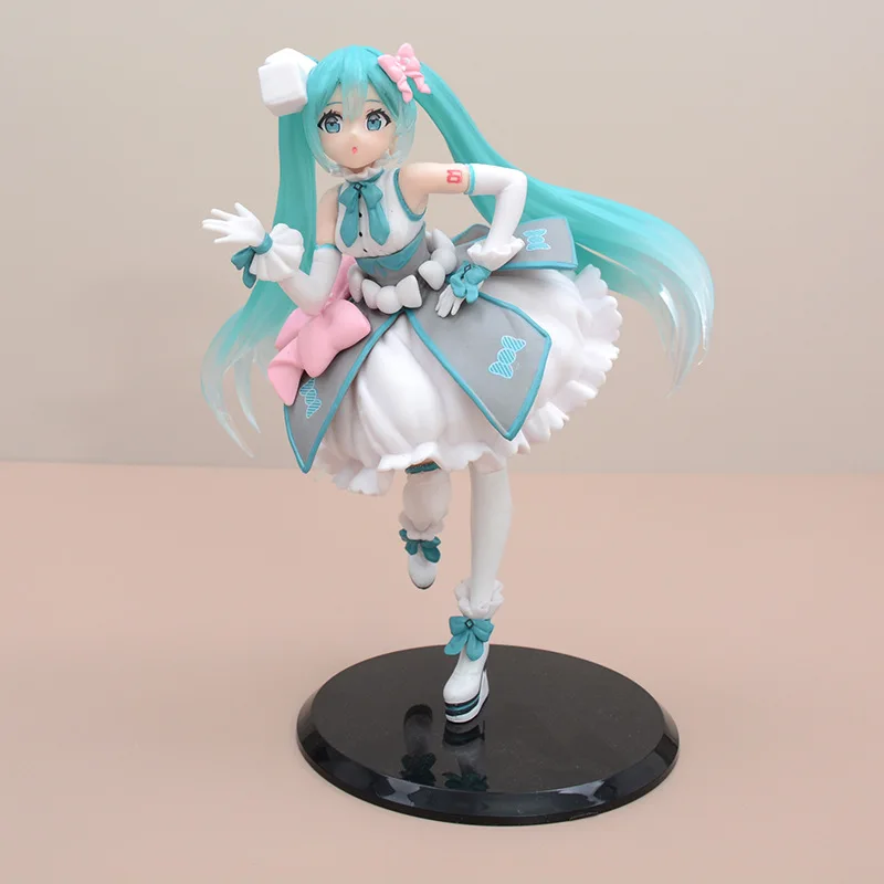 

19cm Candy Color HATSUNE MIKU PVC Model Anime Girl Figure Desktop Display