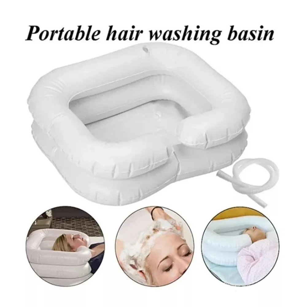 

Multifunctional Bed Rest Nursing Aid Sink Portable Inflatable Hair Washing Basin Foldable Shampoo Basin Pregnant Disabled Care