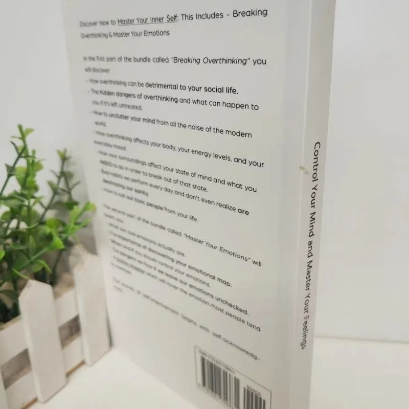 Controle sua mente e domine seus sentimentos por Eric Browson, Breaking Overthinking, seu livro de emoções em inglês