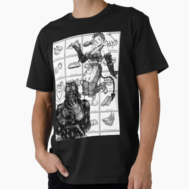 

Kaiman & Nikaido Japan Manga Dorohedoro Gift T shirt for Anime lover Large size Tops Manga Graphic Print Y2k Clothes Cartoon Tee