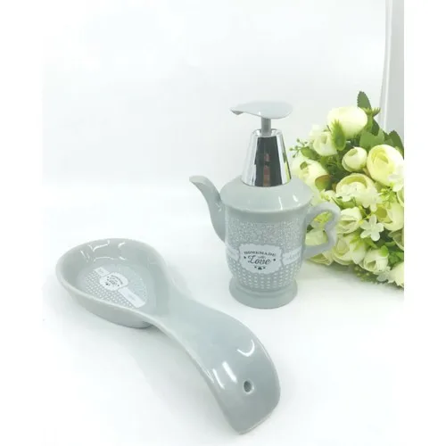 Acar Dirty The Spoon Holder & soap dispenser Set