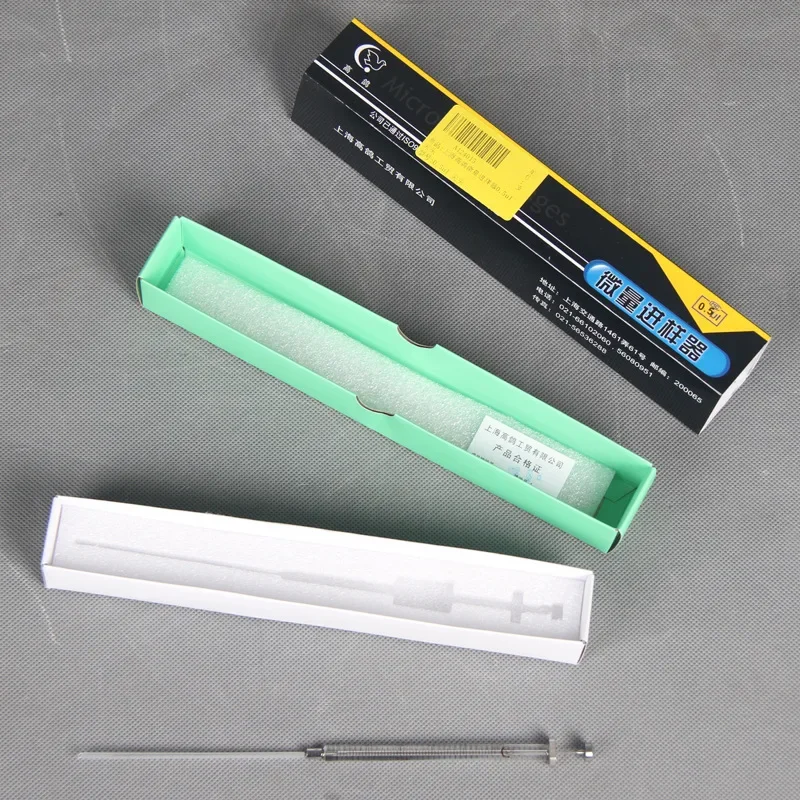 High pigeon micro injector 0.5 1 25 50 100 10ul chromatographic pointed gas phase flat headed liquid phase needle