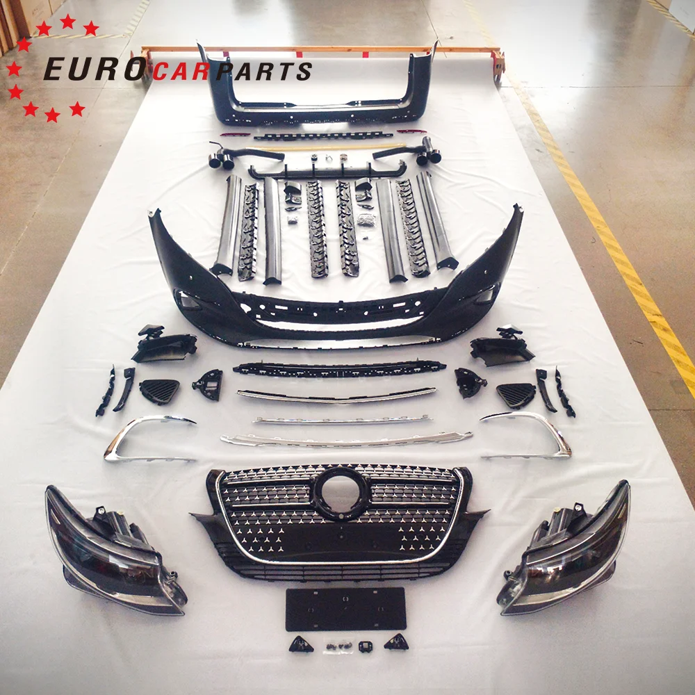 Vito W447 2024 年ボディキットにアップグレード V クラス 16-23y 変換ボディキット車のバンパーヘッドライトフルセットの古いスタイルから新しいスタイル