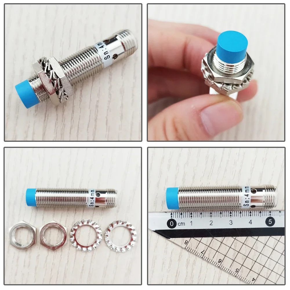 Customized 50mm length M12 Inductive Proximity Sensor Switch IP65 Plug-in type 4 pin NPN PNP NO NC Cylindrical Metal sensors